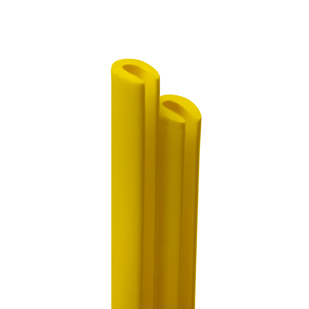 Perfiles de parachoques de coche Amarillo de 2 piezas, 65 cm