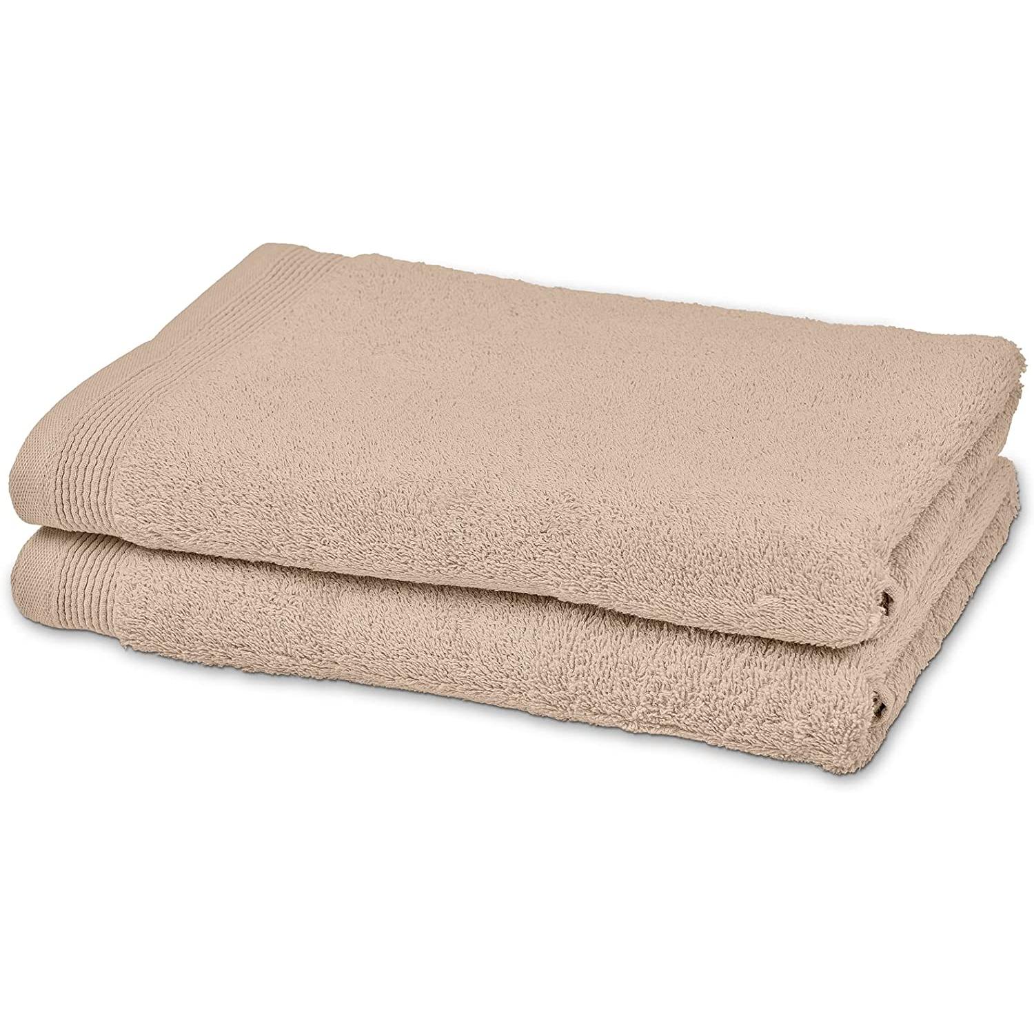 DECASATEXTIL® -Set de 2Toallas de baño, Tamaño Sabanas 100x150cm- 100% algodón - Super Suaves 500g/m2.