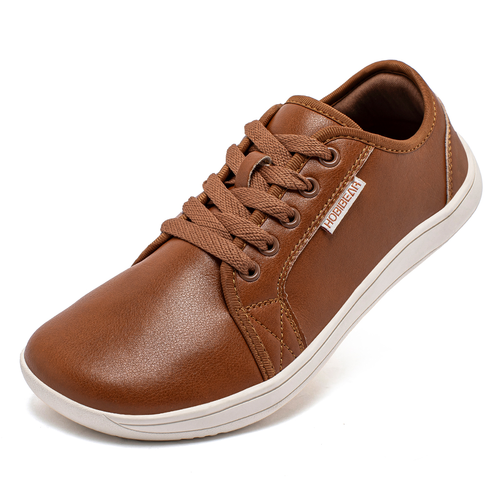 TK Zapatillas Casuales HOBIBEAR Para Hombres Y Mujeres Con Dedo Ancho Y Cero Bajada Zapatillas De Paseo Ligero De Cuero Sintético Minimalistas Para Adultos