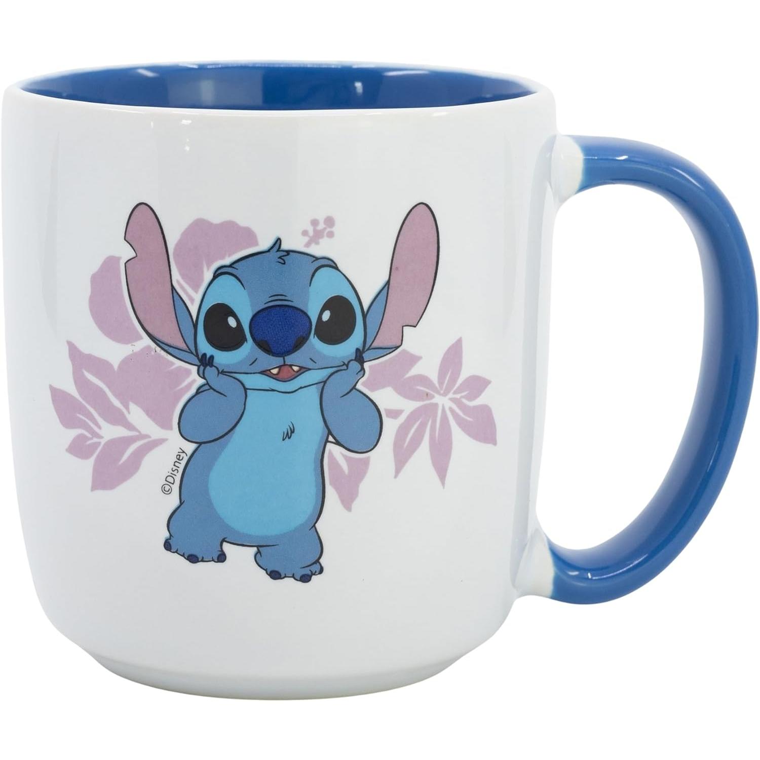Taza de Ceramica Stor 325Ml Caja de Regalo Stitch Disney Producto Oficial
