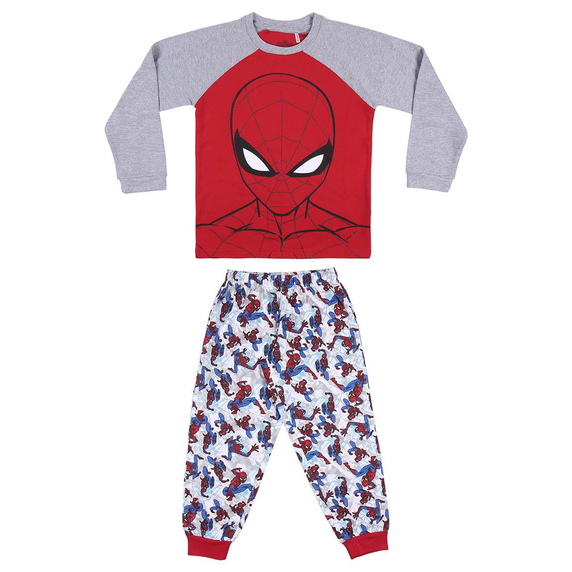 Cerdá - Pijama Largo Spiderman para Niño Invierno - Rojo