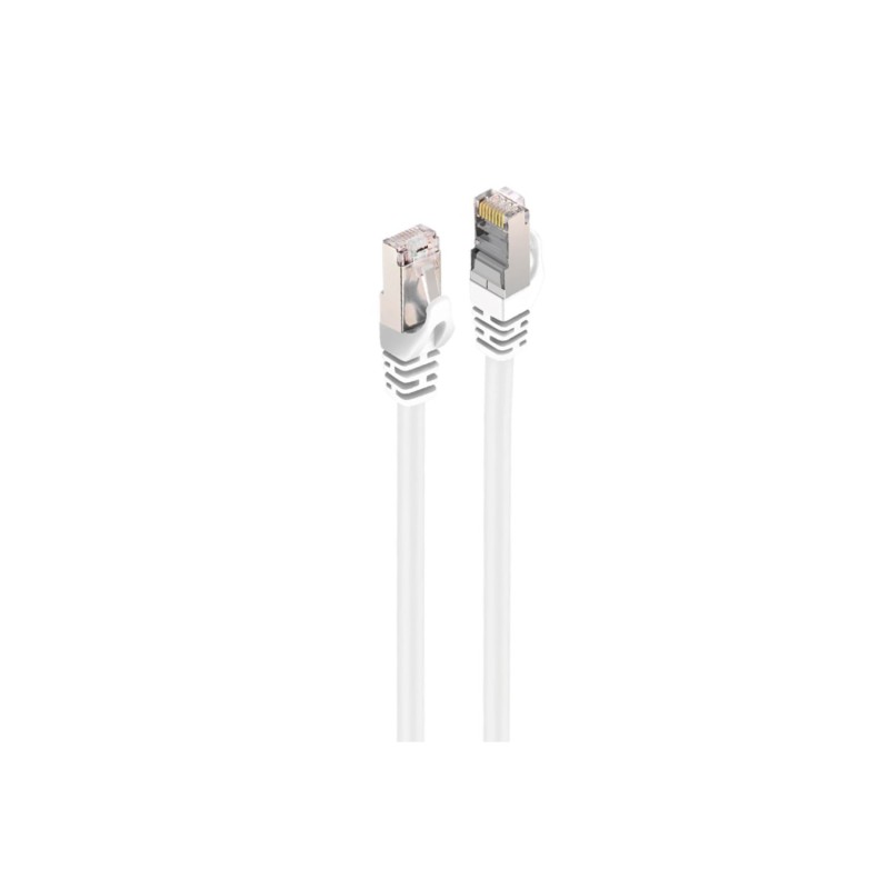Wephone - Cable Ethernet CAT7 modelo WD27 blindado RJ45 hasta 10 Gbps 600 MHz para router PC Smart TV color blanco