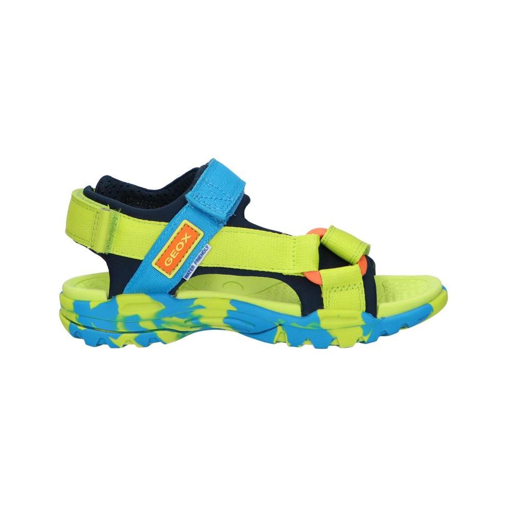 GEOX J150RA 01511 J BOREALIS C3346 LIME-SKY Children's Sandals