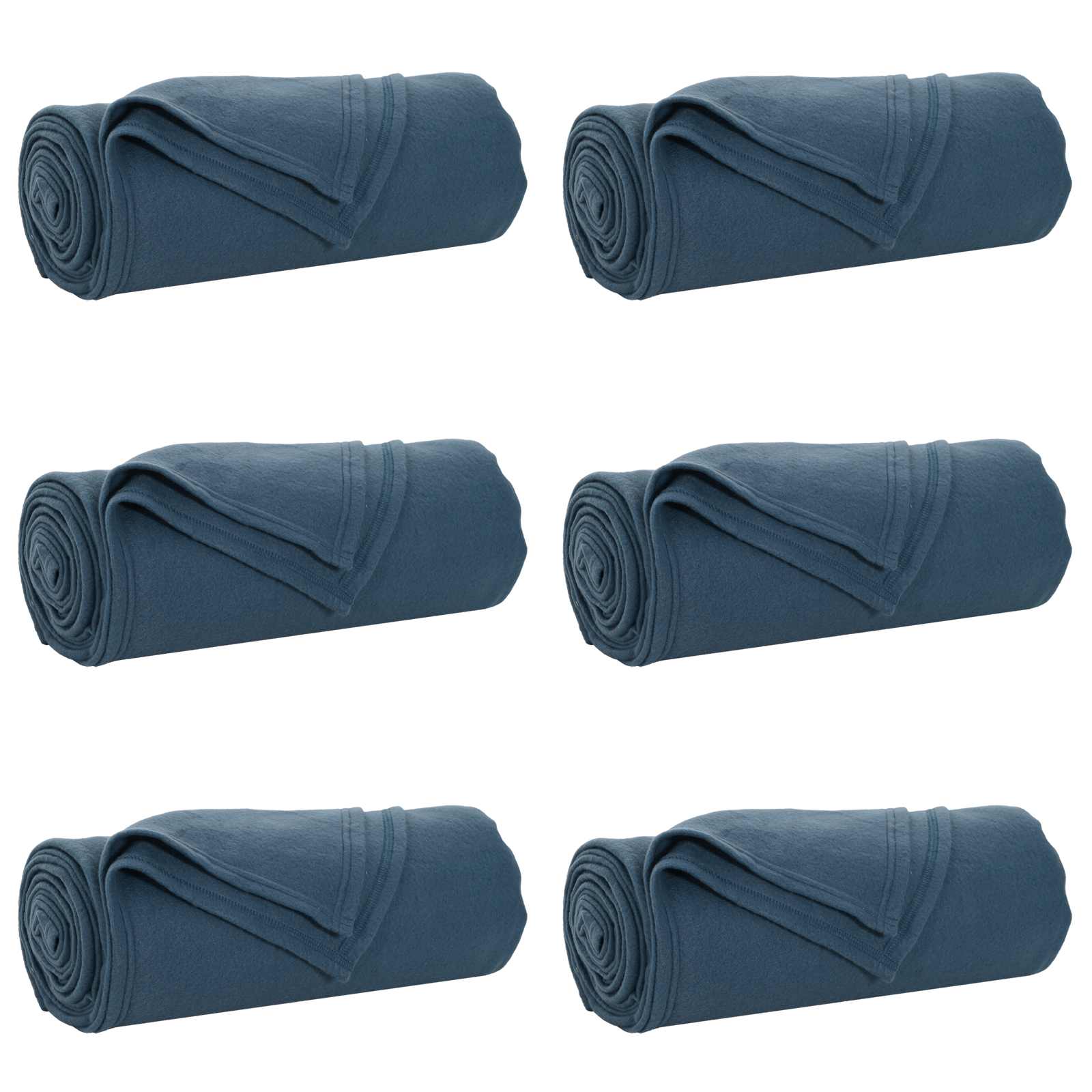 vidaXL Mantitas de Sofá 6 uds. Azul marino 240 x 220 cm 4.49 kg Fleece
