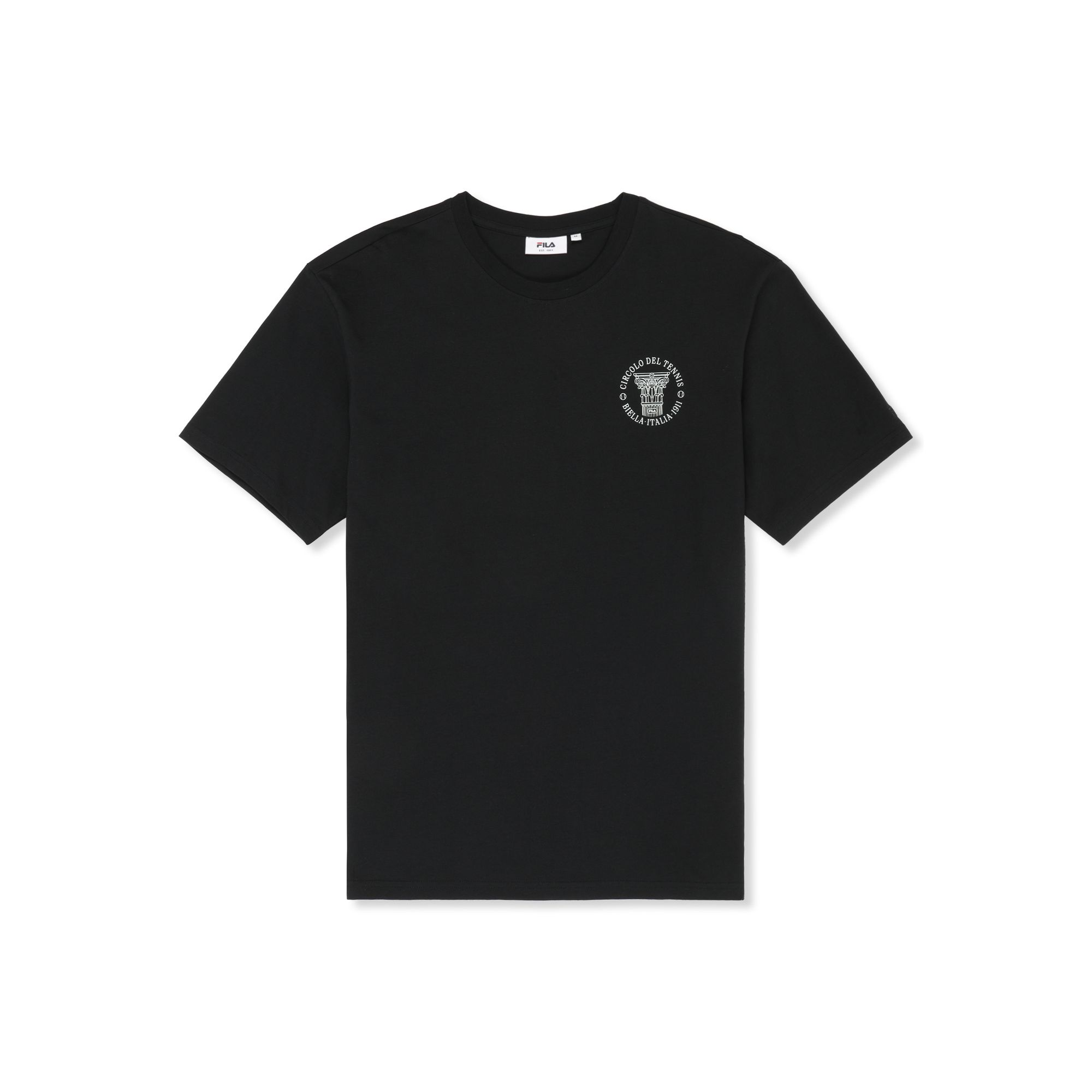 Camisetas Manga Corta Cuello Redondo Hombre, Pignone Relaxed Graphic T-Shirts, 100% Algodón Orgánico, Corte Relajado, Estampado Logo Pecho y Espalda, Rojo y Negro