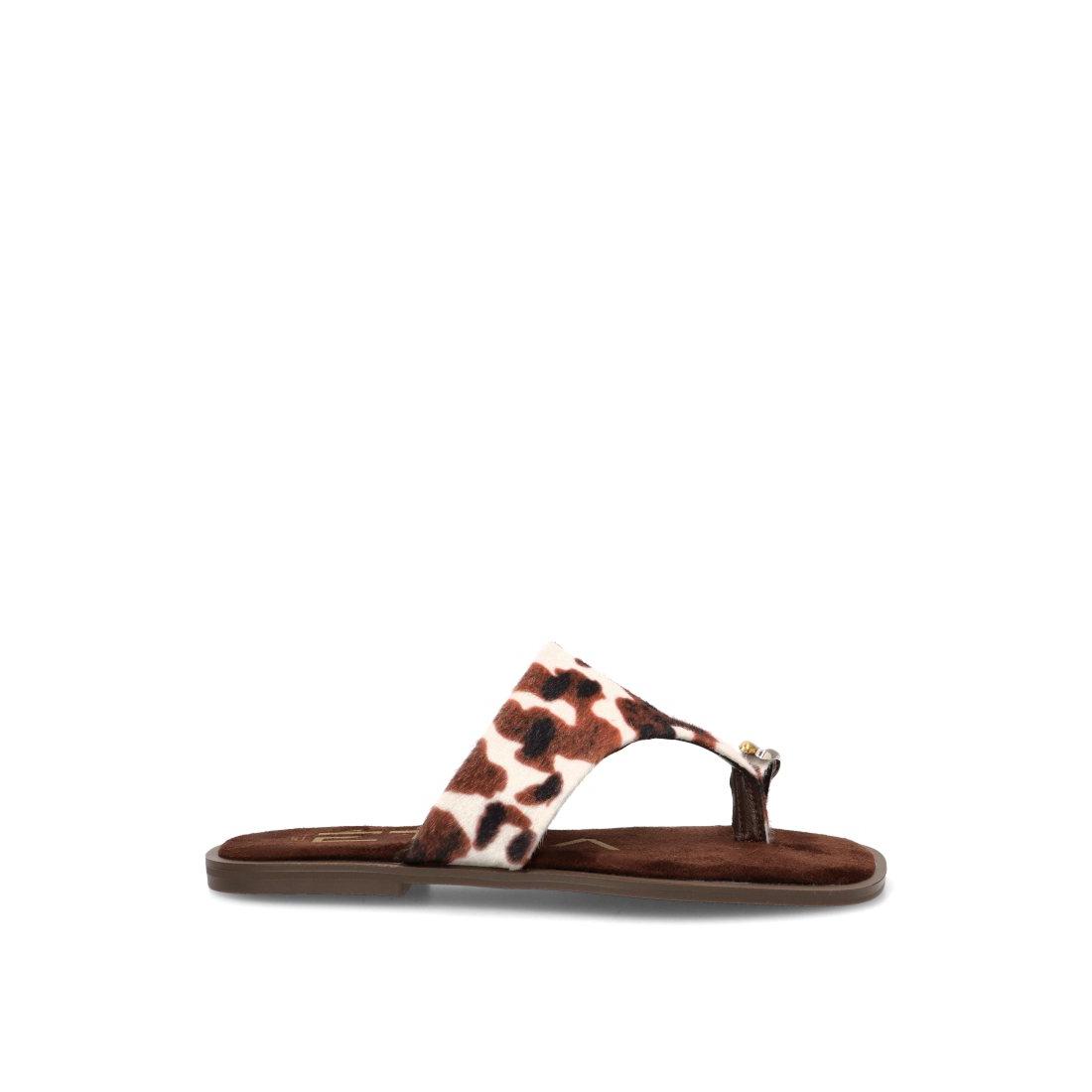 SANDALIA DEDO CAPRI 10172, ETIKA MUJER, ANIMAL PRINT