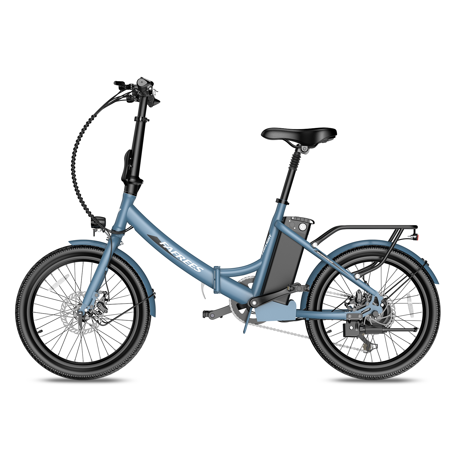 Fafrees F20 Light,Electric Bicycle,250W motor,36V20Ah battery, Max 25km/h, Assisted Mode max range 100km,20*4.0 Fat Tires,7-Speed,LCD color display,Mechanical Disc Brakes