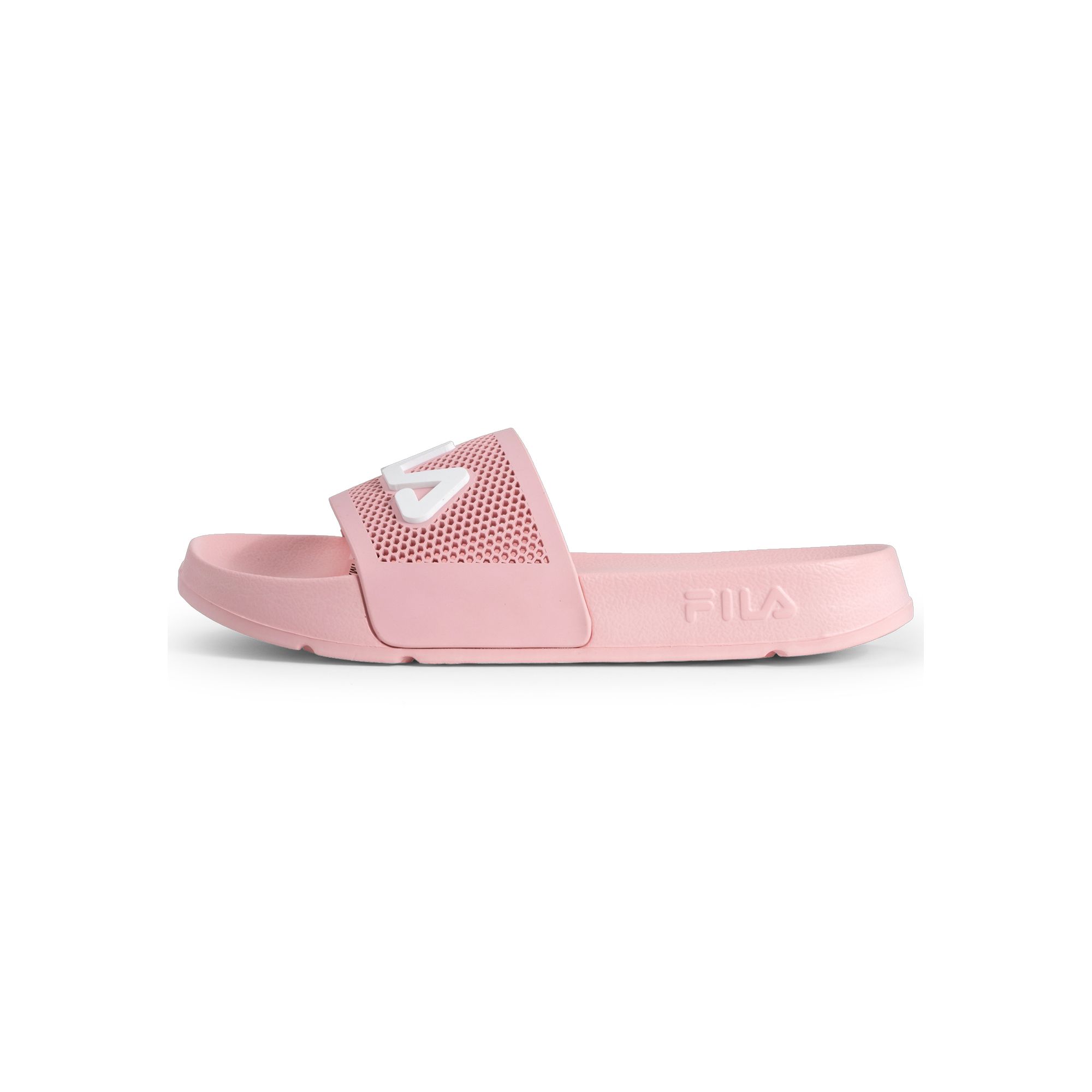 FILA | Chanclas Slide Mujer, Morro Bay Spiro Wmn, Caucho y Goma, Logo 3D, Tira Ancha con Patrón Hexagonal, Sandalias de Piscina y Playa, Uso Diario Lifestyle, Tallas 36-41
