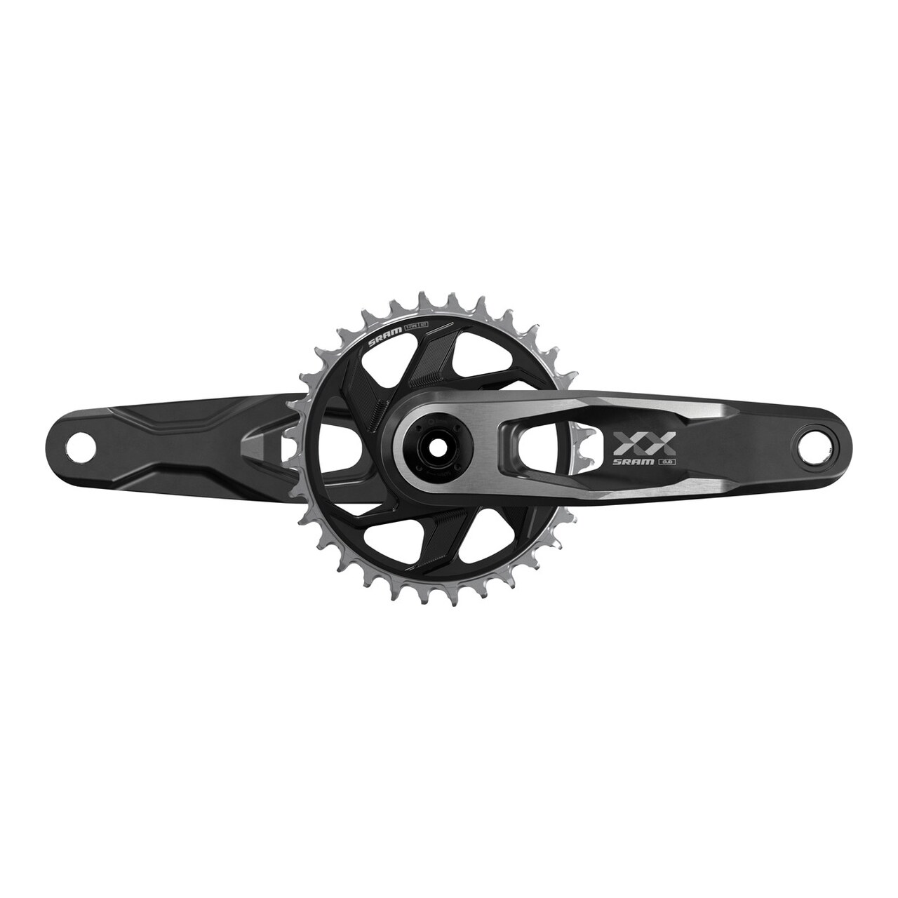 Juego De Bielas Y Plato Carbono Xx Downhill T-Type Cl55 Dub Mtb 160 Mm 34D Black 00.6118.757.001