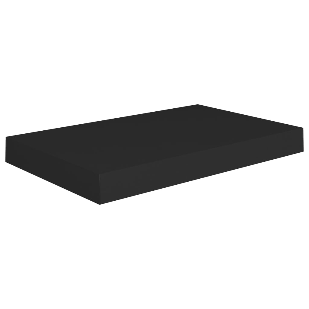 vidaXL Estante flotante de pared MDF 40x23x3,8 cm Blanco brillante, negro brillante, gris brillante Mueble Almacenaje Estantería para Oficina, Estudio, Dormitorio Estantería/Librería/ mueble de Almacenamiento