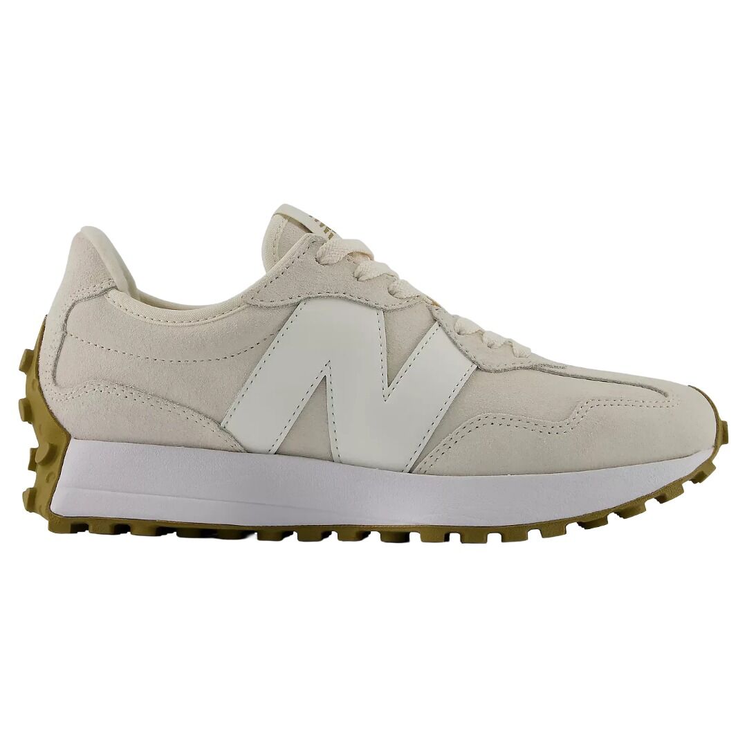 Zapatillas New Balance Beige 327 Linen con Sea Salt Cómodas y Resistentes