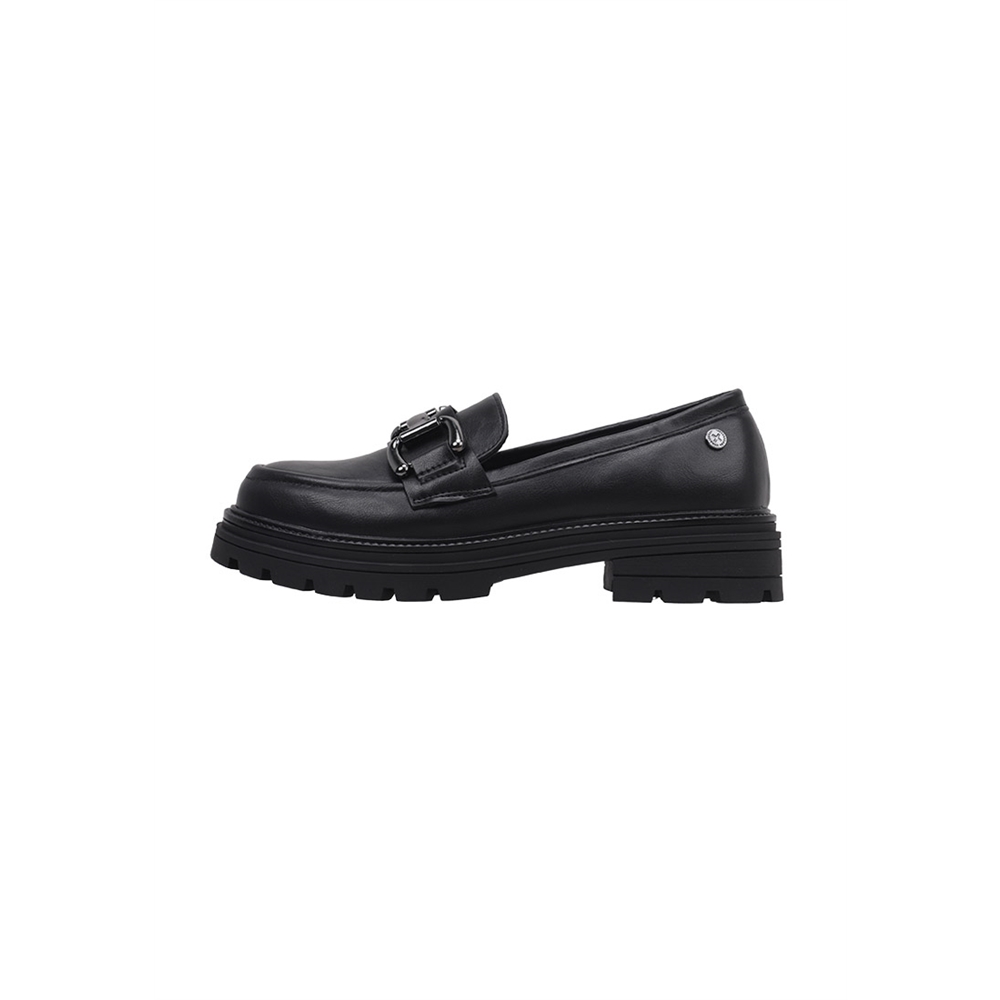 Xti 151075 Mocasines Planos Niña Negro
