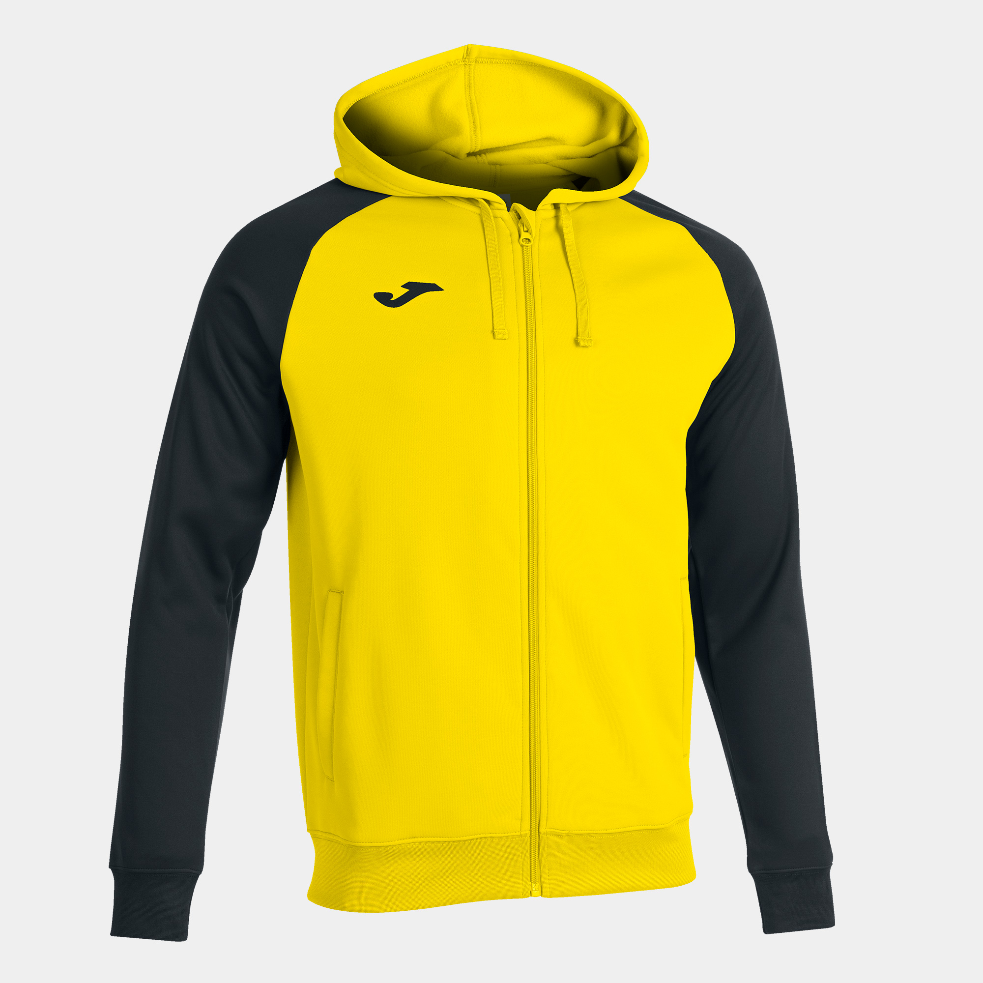 JOMA CHAQUETA CON CAPUCHA ACADEMY IV AMARILLO NEGRO Talla 2 (8XS) Niño Junior
