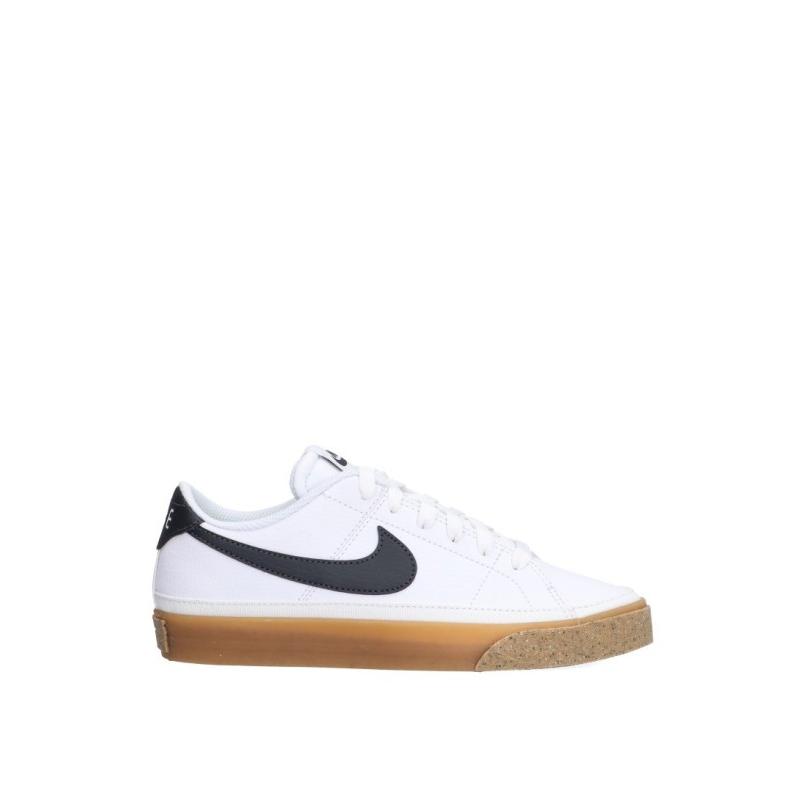 Zapatillas Basico Nike - Mujer - Suela Plana - Modelo Dh3161 - Color Blanco