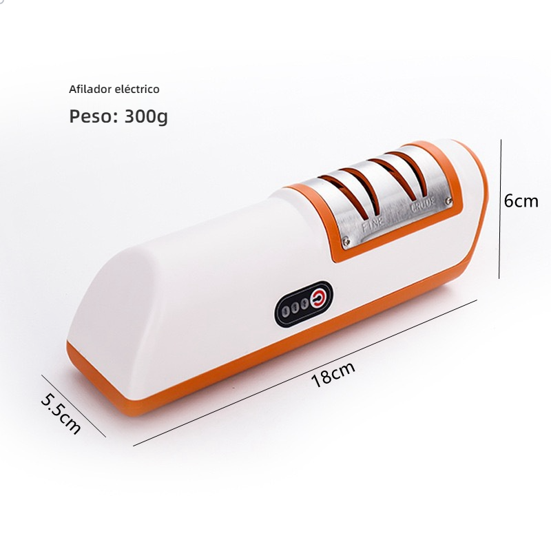 Afilador eléctrico de cuchillos automático y multifunción para cocina (con función de carga)