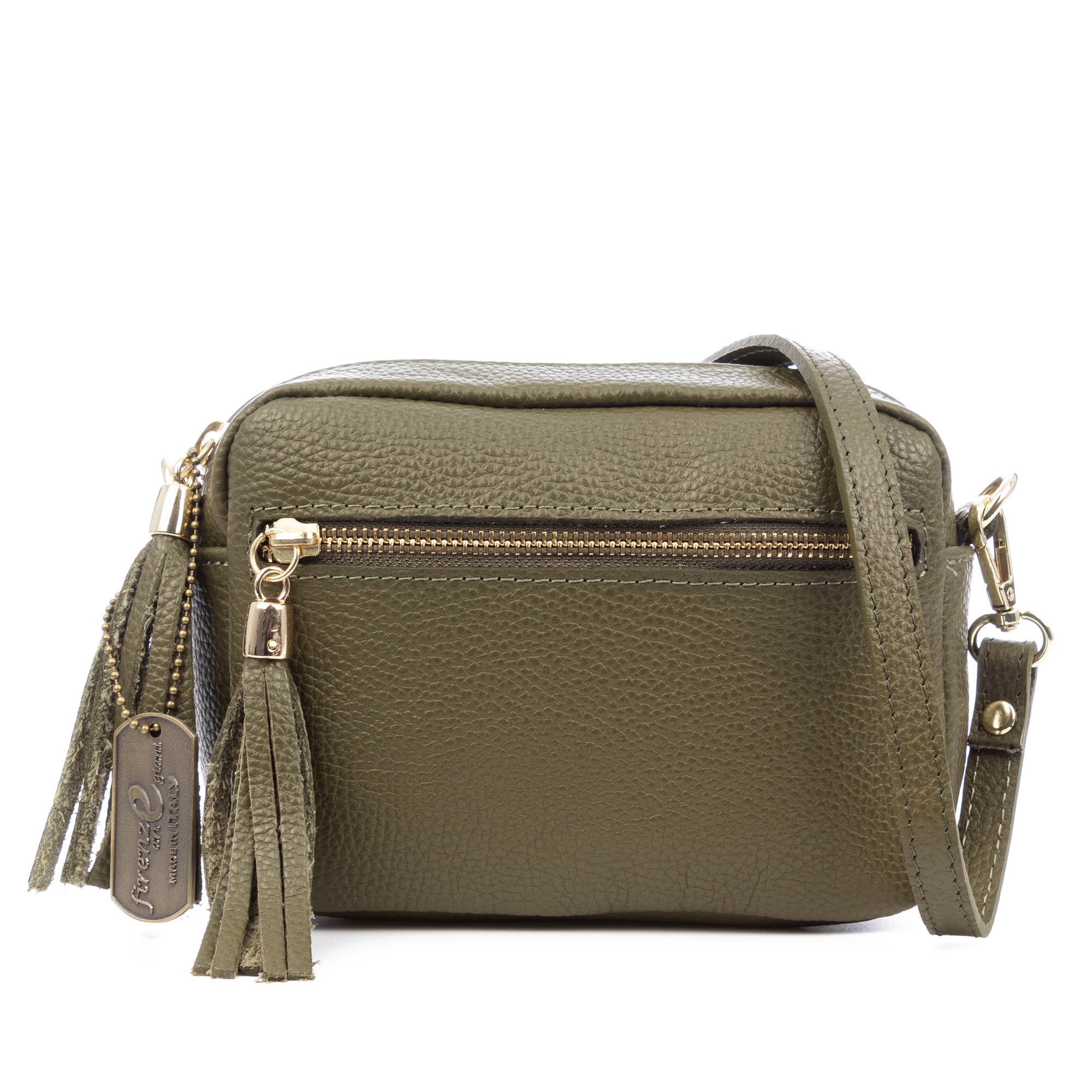 FIRENZE ARTEGIANI Delfina Bolso bandolera Mujer.Piel auténtica Dollaro   19x6x14cm