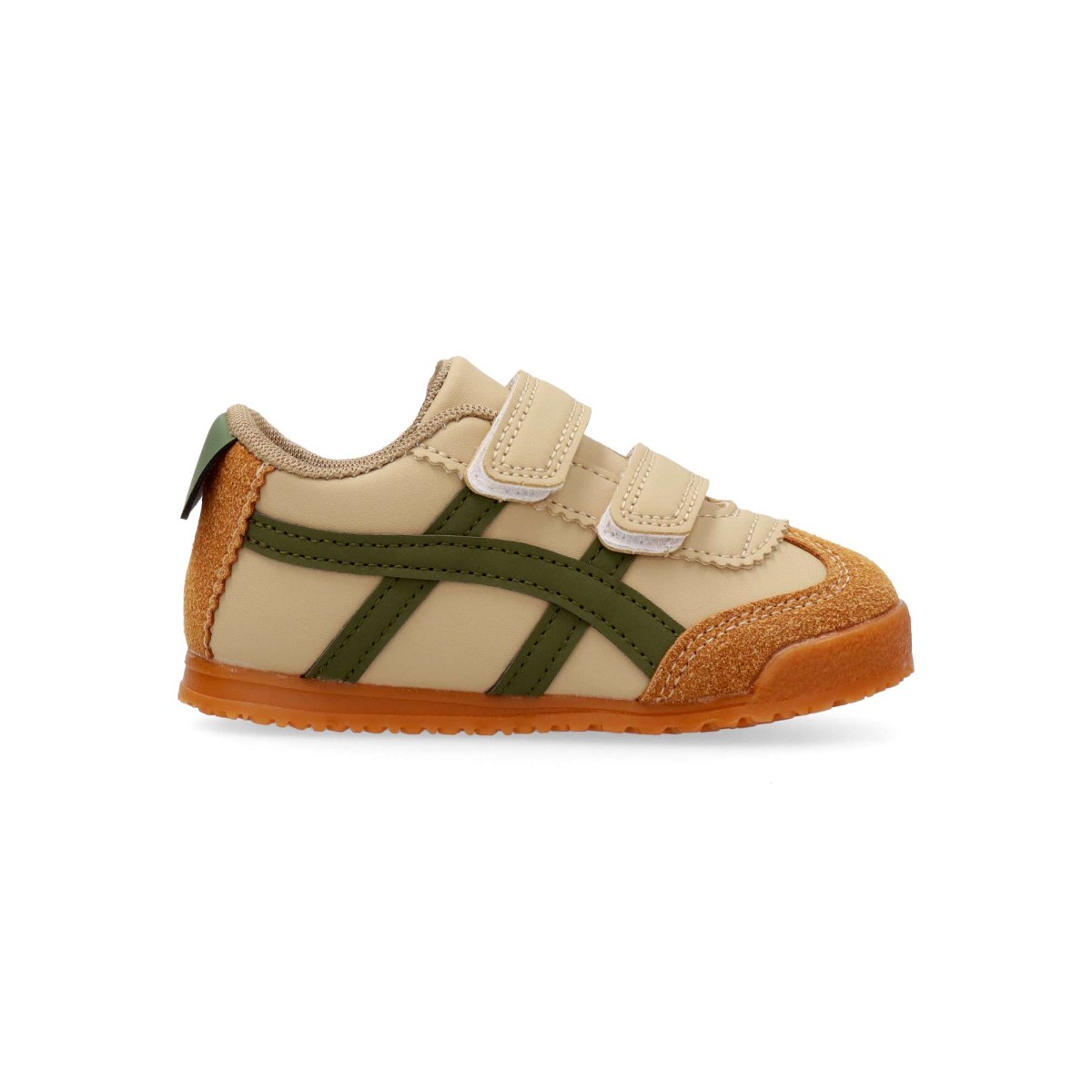 Peke's by Vanessa - Zapatillas deportivas PEKES para hombre, estilo casual con cierre de tiras adherentes, suela de goma ligera y flexible color caramelo, plantilla acolchada y extraíble