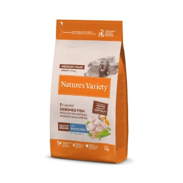 Nature's Variety - Dog Grain Medium/Maxi Adult Peixe Branco - 3kg