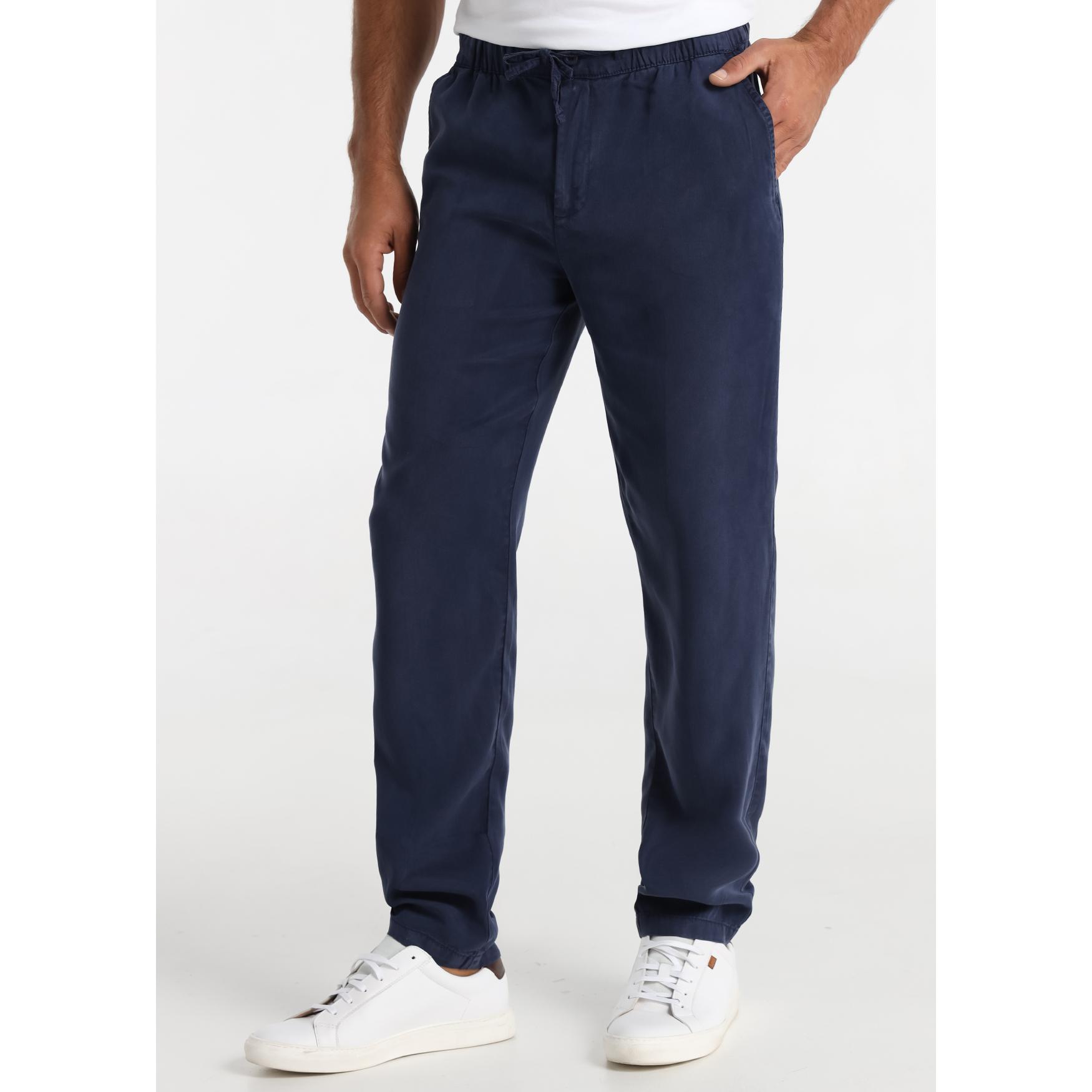 Pantalón Slim Tencel Azul - Tallaje en Pulgadas- Tallaje en Pulgadas