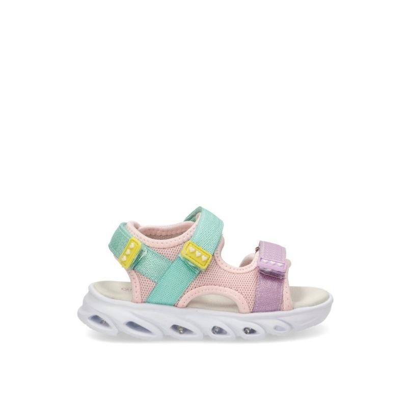 Sandalia Luna Kids - Niña - Suela Plana - Modelo Rbsc728 - Color Multicolor