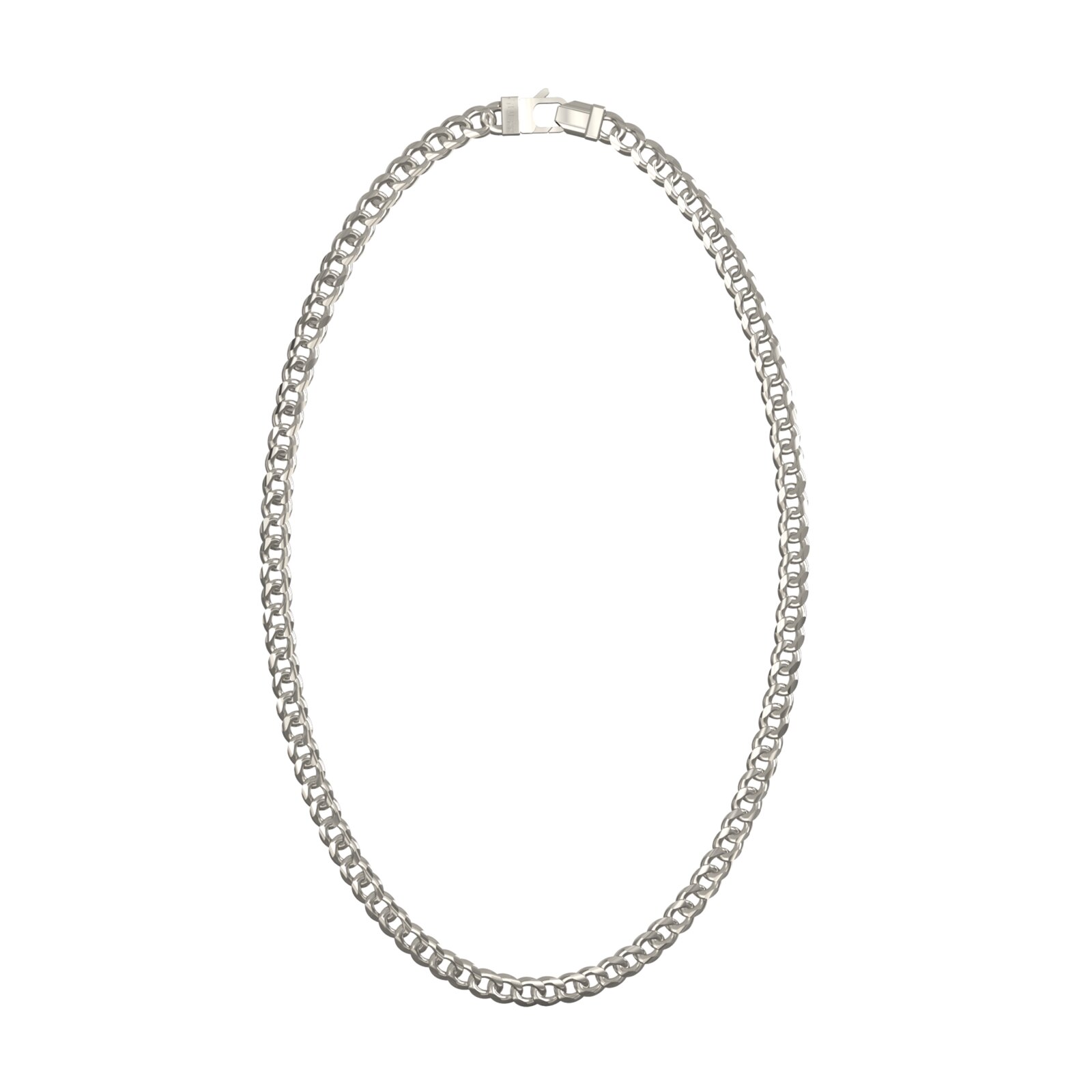 Guess Collar Hombre Lo Studio De Acero Plateado Jumn06103jwstt-u