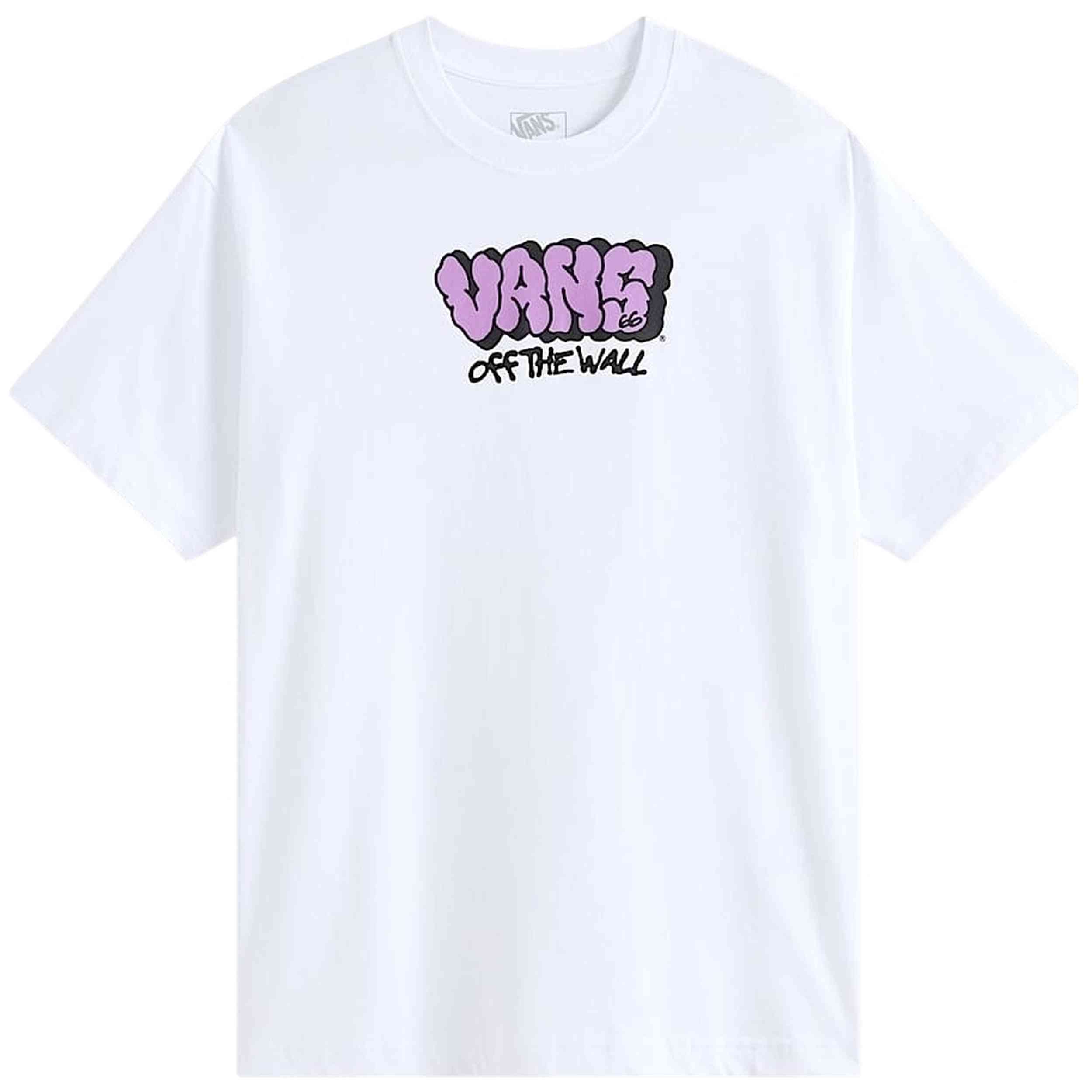 Camiseta De Manga Corta Vans modelo Graff para hombre y mujer en color Blanco