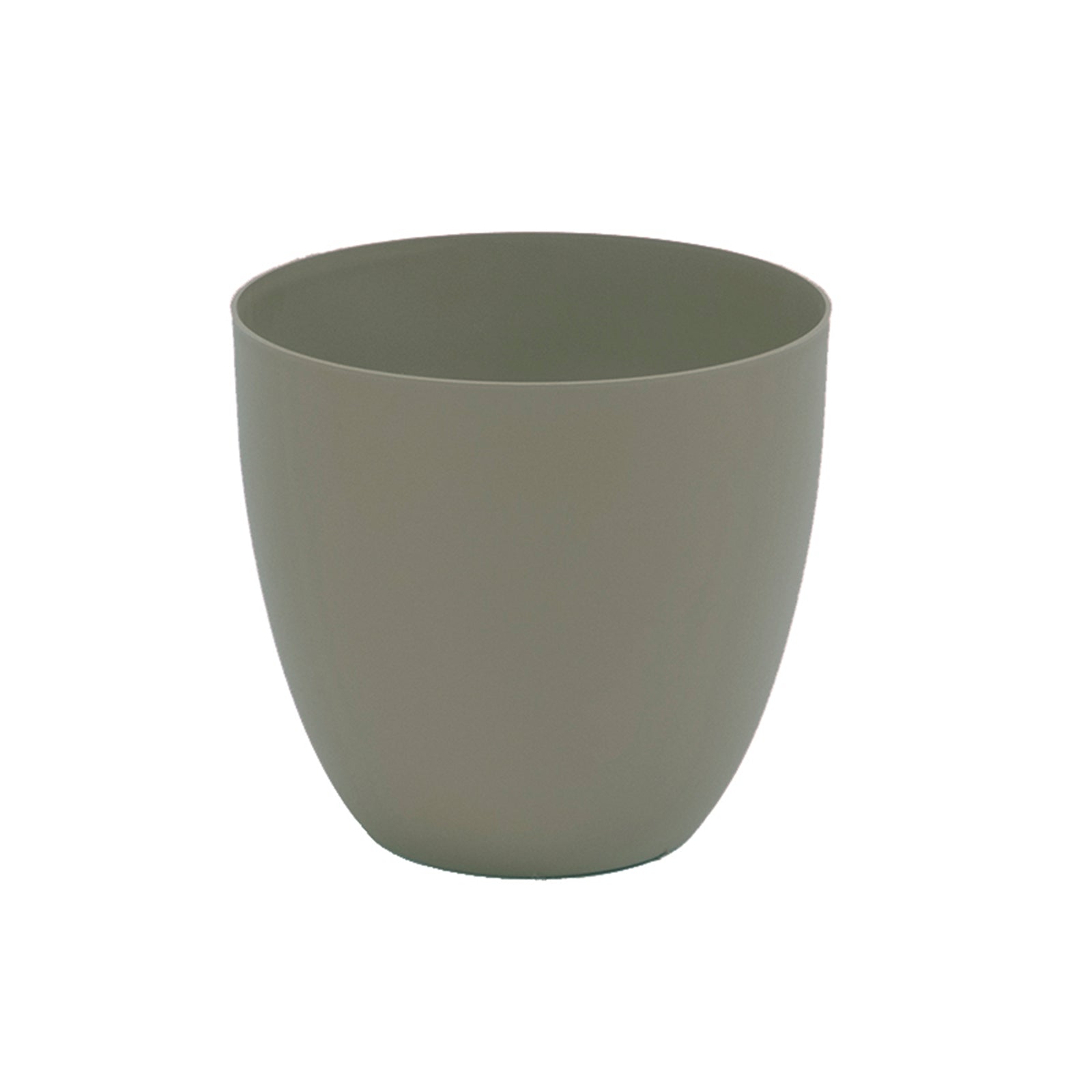 Plastiken TES - Maceta Redonda Cuenco Diámetro 22 cm Capacidad 6L. Taupe