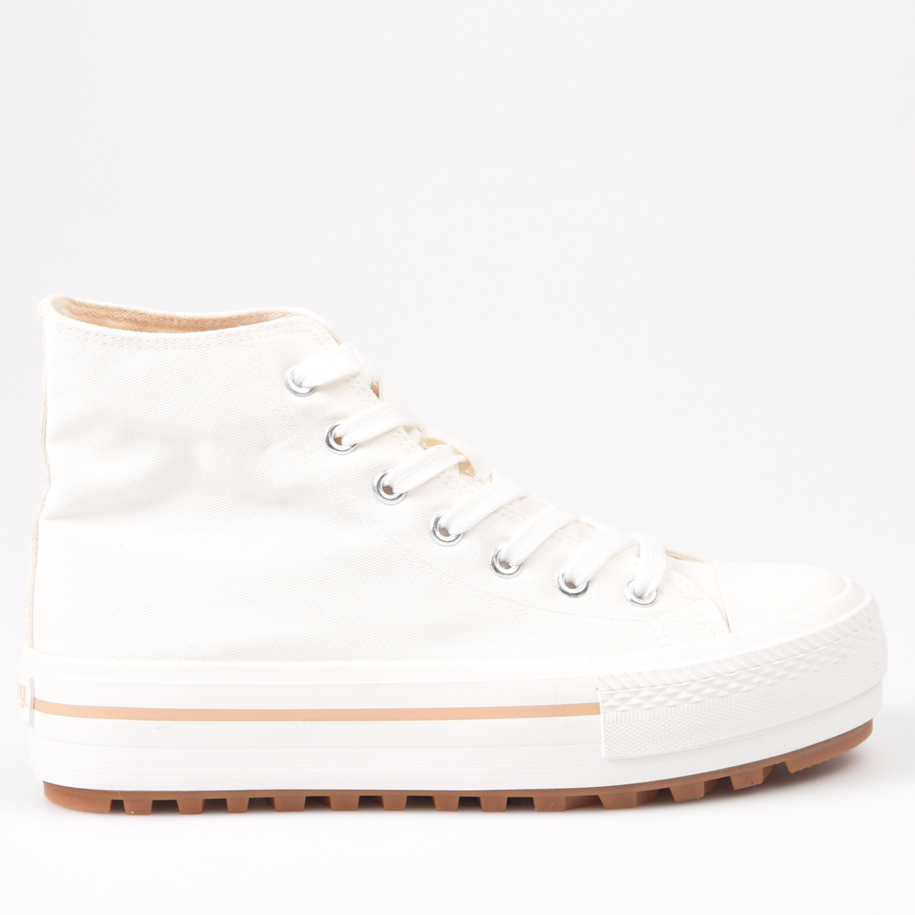 Botas tipo sneaker para mujer Mustang Bigger-T 60424 Blanco