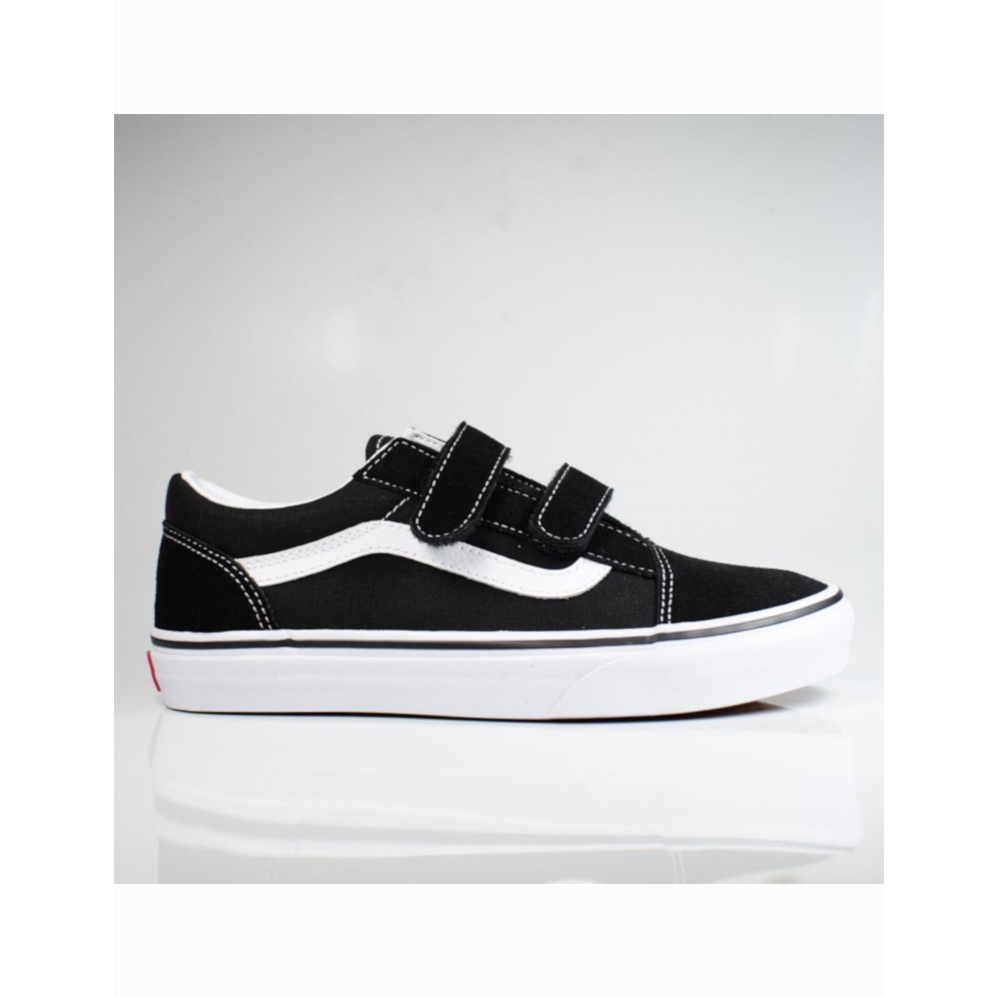 VANS OLD SKOOL NEGRA KIDS VELCRO