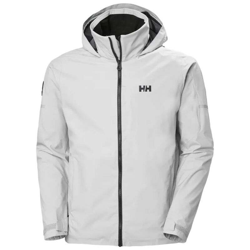 Chaqueta Gris Helly Hansen HP Racing Hooded Jacket 2.0 Grey Fog Impermeable y Flexible