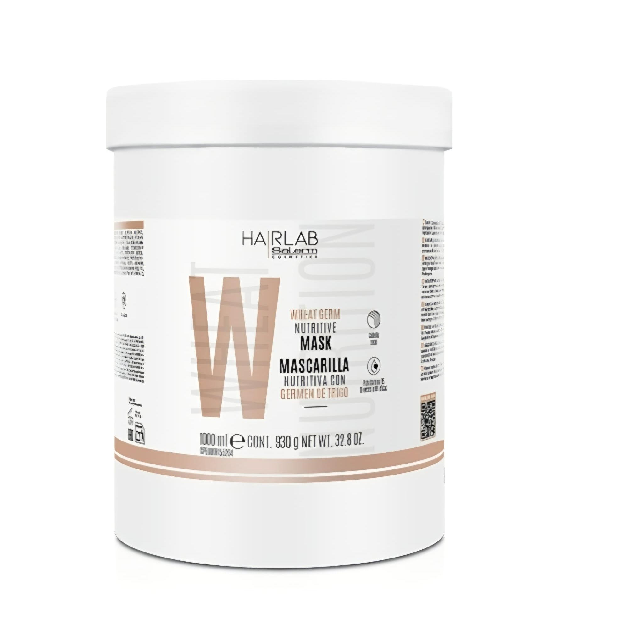 Salerm Mascarilla Capilar Nutritiva Germen de Trigo 1000ml – Hair Mask Reparadora Cabello Seco Dañado Hidratación Profunda Brillo Fuerza Salerm Mask