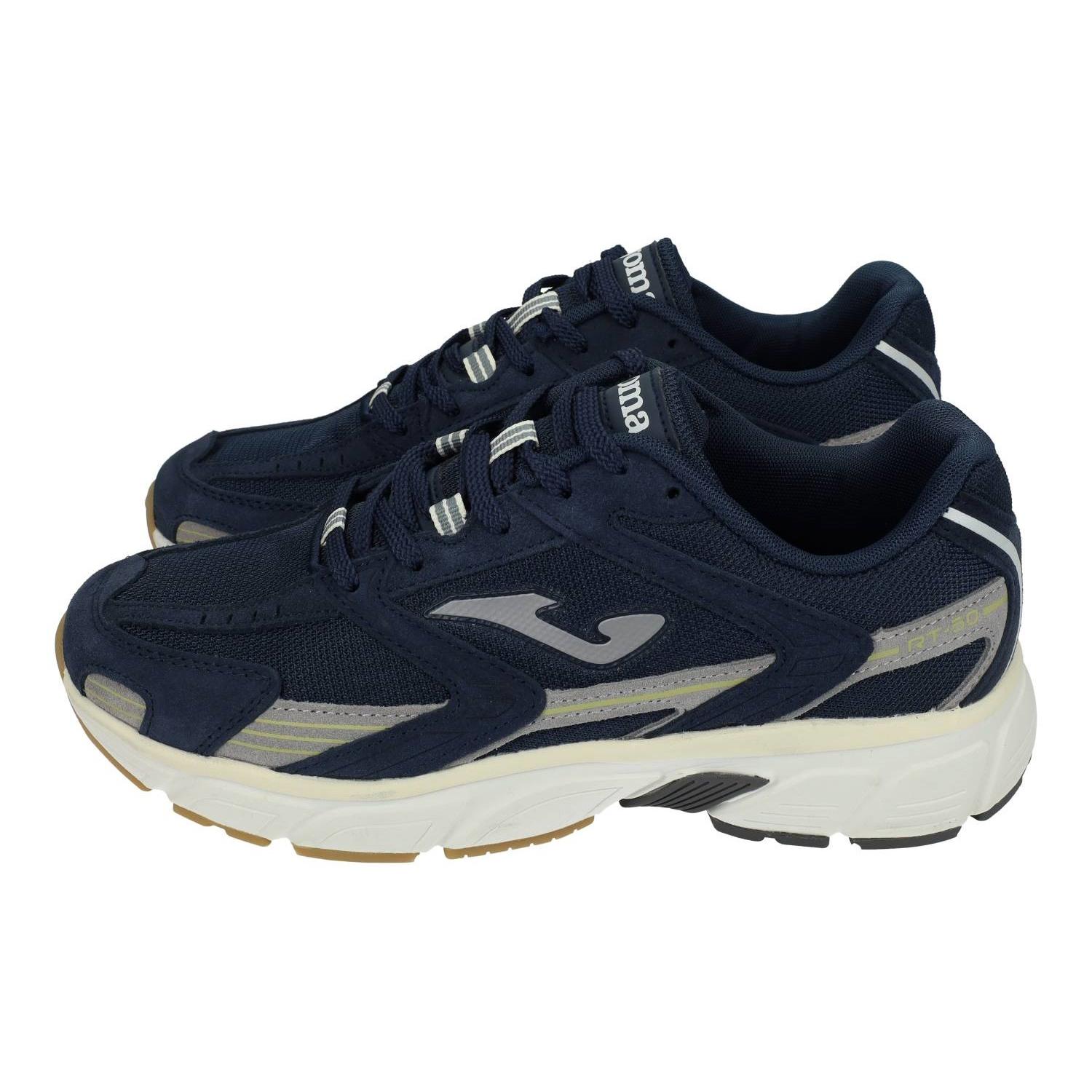 Deportivos marca JOMA para hombre en color marino. Zapatillas deportivas Joma RT50 para hombre, suela de goma antideslizante, amortiguación avanzada, transpirables y ligeras