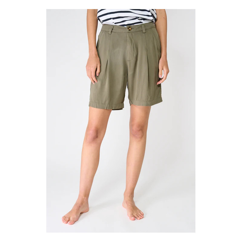 BERMUDA VISCOSA BATELA KAKI BATELA