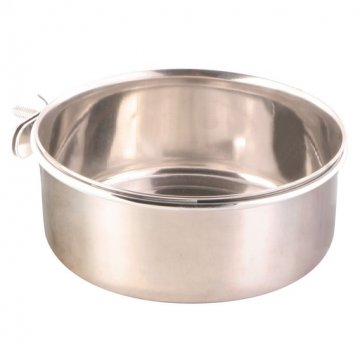 Comedouro em Inox c/ Parafuso de Suporte - 300ml
