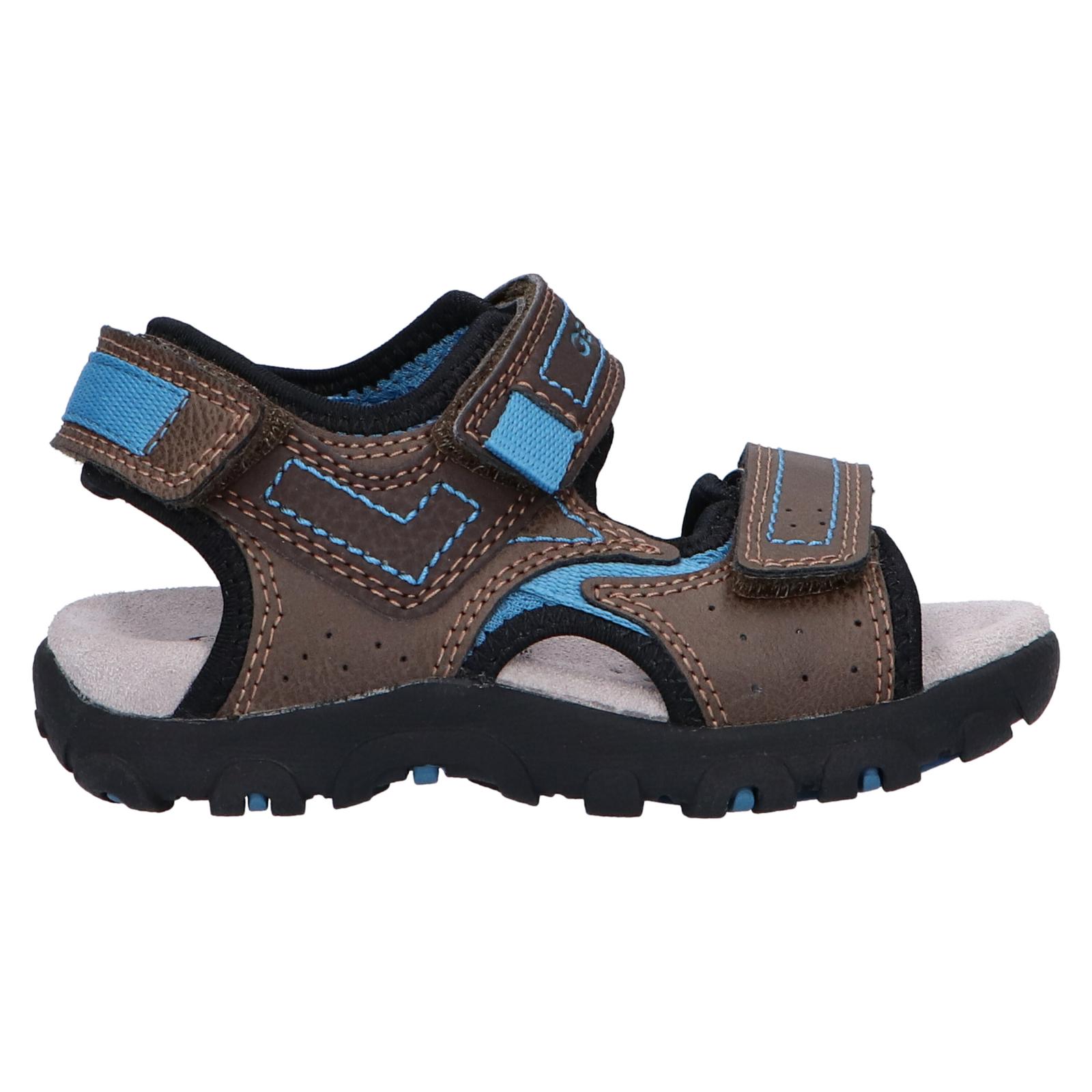 Girl and boy's sandals geox j0224a 0mece j s strada c6402 brown