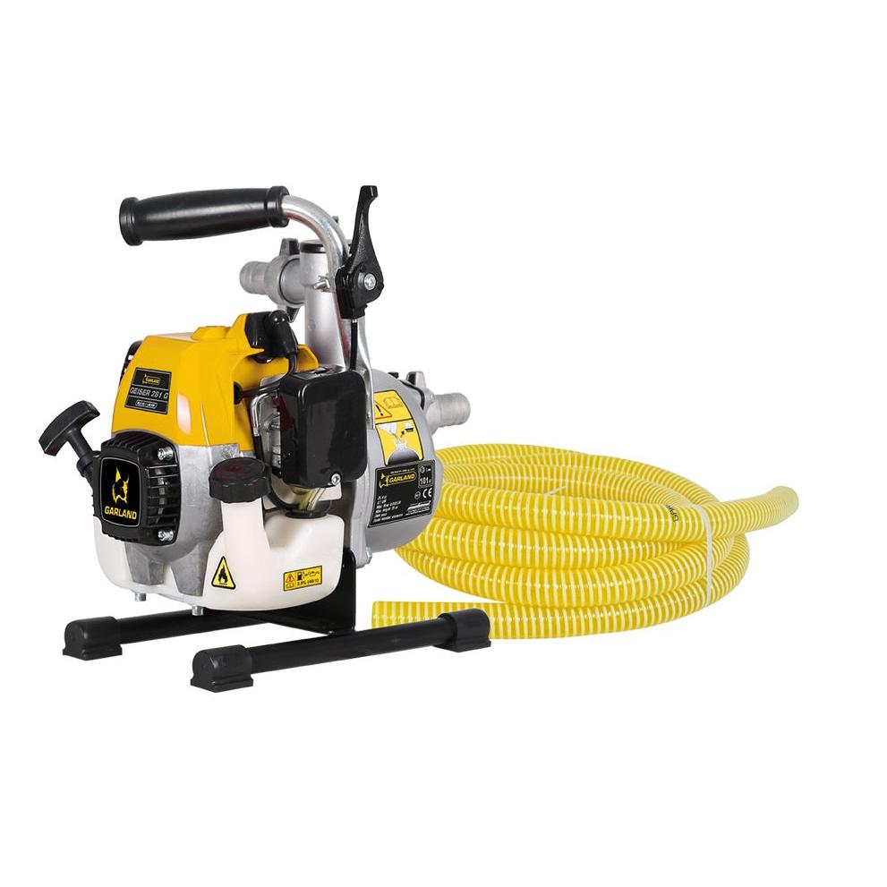 Garland Motobomba Geiser 281 G-V117 - Potente Motor de 2 Tiempos para Aspiración E Impulsión de Agua