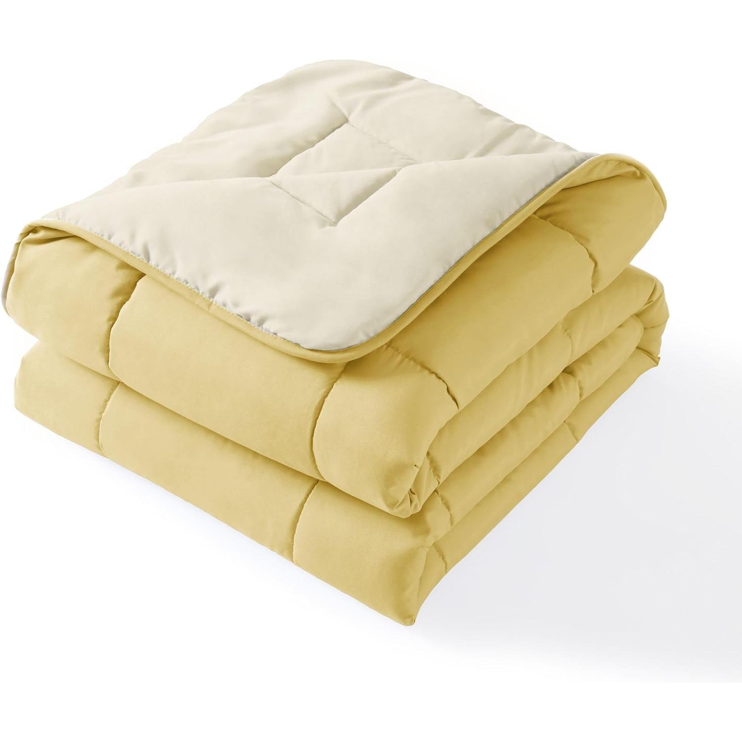 Edredón de Fibra 300 gr/m2 - Edredón Relleno Nórdica Reversible de Dos Colores Cama 90/105/135/150/180, Suave, Transpirable, Ligera, 100% Poliérster