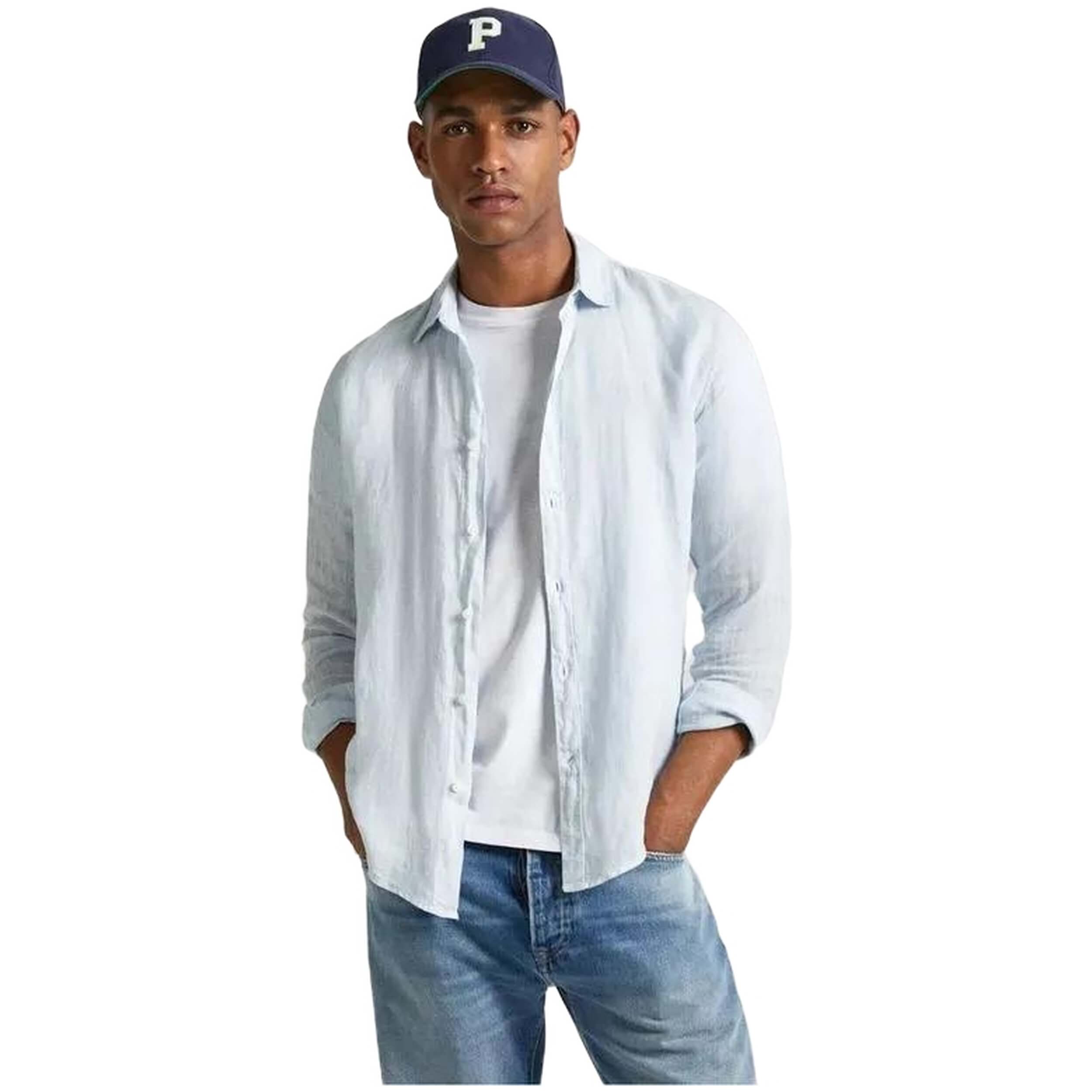 Camisas Pepe Jeans modelo PM308523 para HOMBRE en color Azul