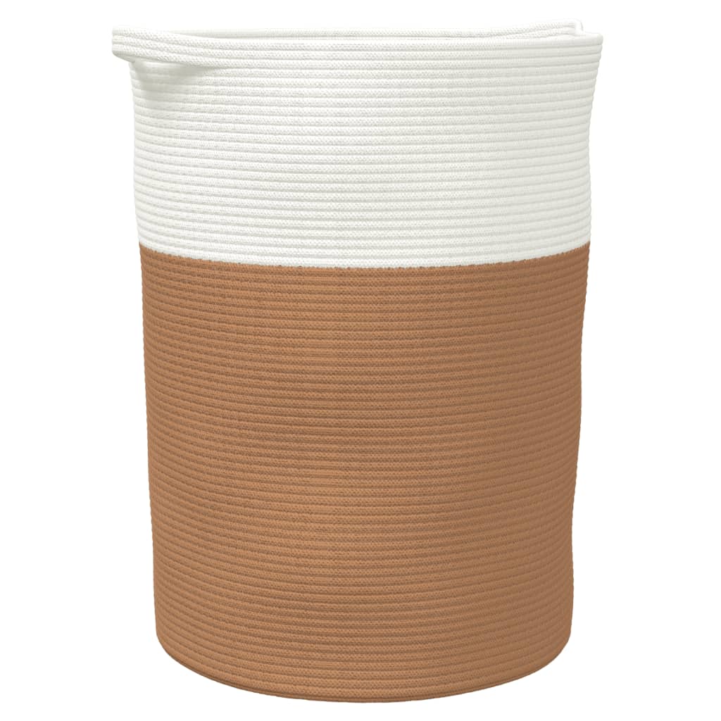 vidaXL Cesta de Almacenaje Cesto de Ropa Sucia Toallas Algodón Color Gris,  Marrón,  Negro y mas
