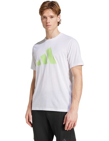 CAMISETA ENTRENAMIENTO HOMBRE BLANCA ADIDAS ESSENTIALS FEELREADY LOGO JN7312