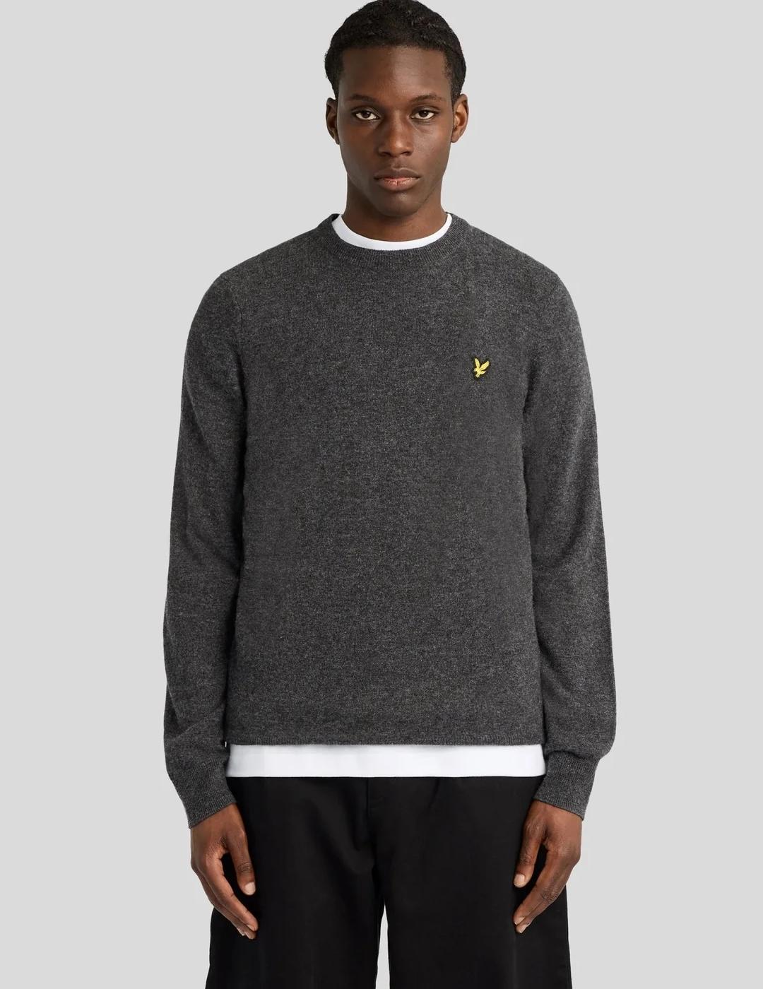 LYLE&SCOTT JERSEY GRIS LAMBSWOOL BLEND