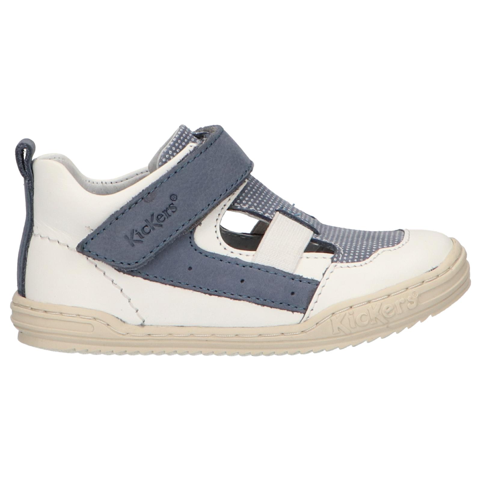 Kickers boy's shoes 545222 -10 jason 33 blanc bleu
