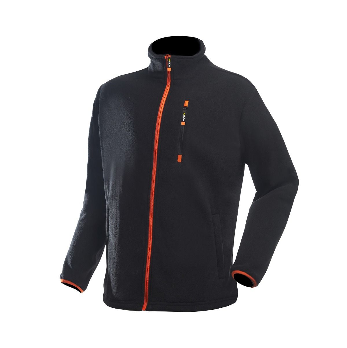 Forro Polar Workfit Winter Series Negro | 280g, Anti-Frío, Cremallera Escondida, Puños Elásticos, Tallas S a 3XL