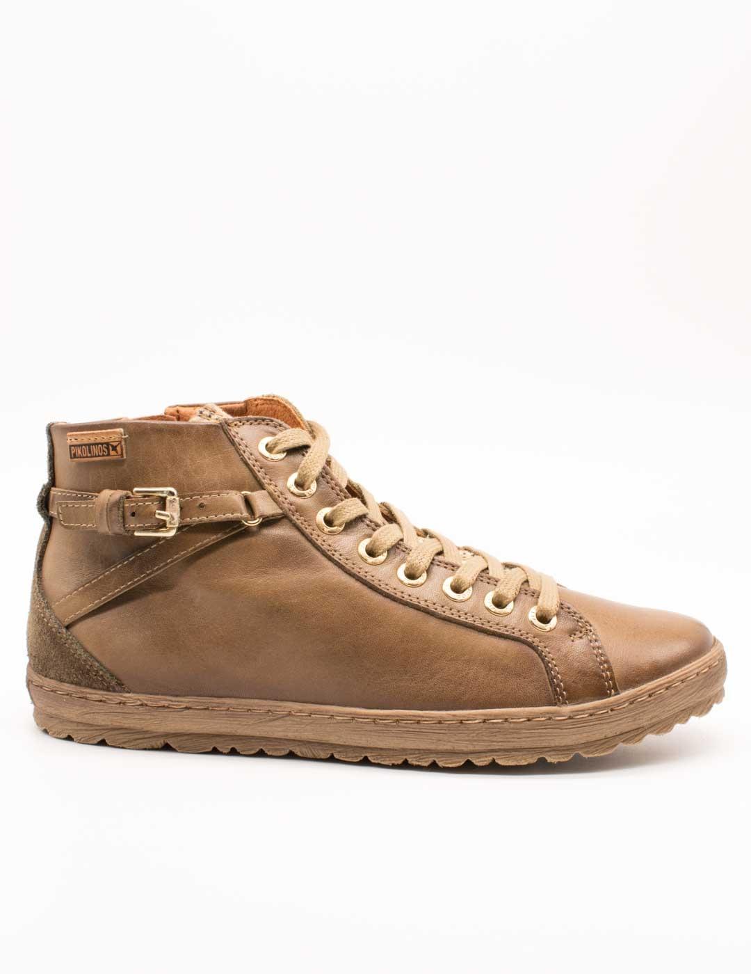 Botín Pikolinos 901-7312C6 Lagos Olive de Mujer