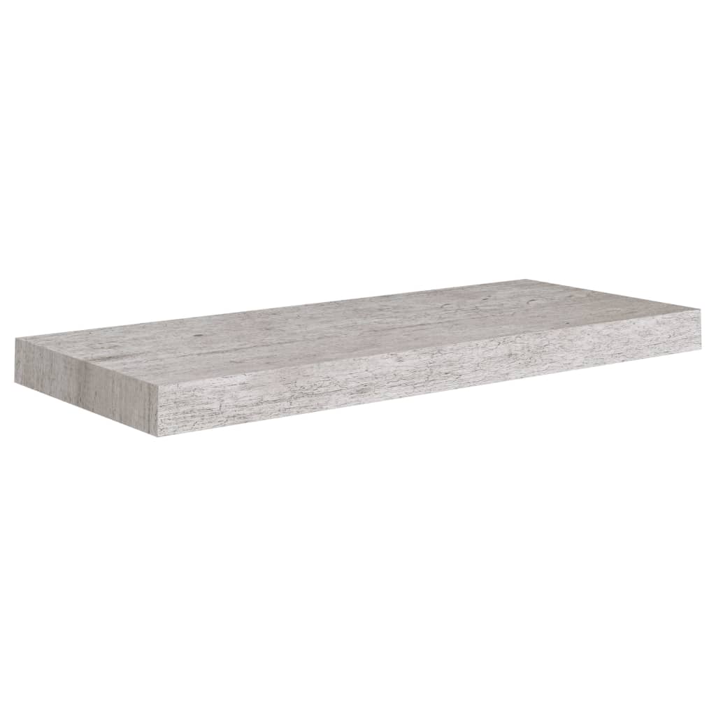 vidaXL Estante flotante de pared MDF 60x23,5x3,8 cm Blanco brillante, negro brillante, gris brillante Mueble Almacenaje Estantería para Oficina, Estudio, Dormitorio Estantería/Librería/ mueble de Almacenamiento