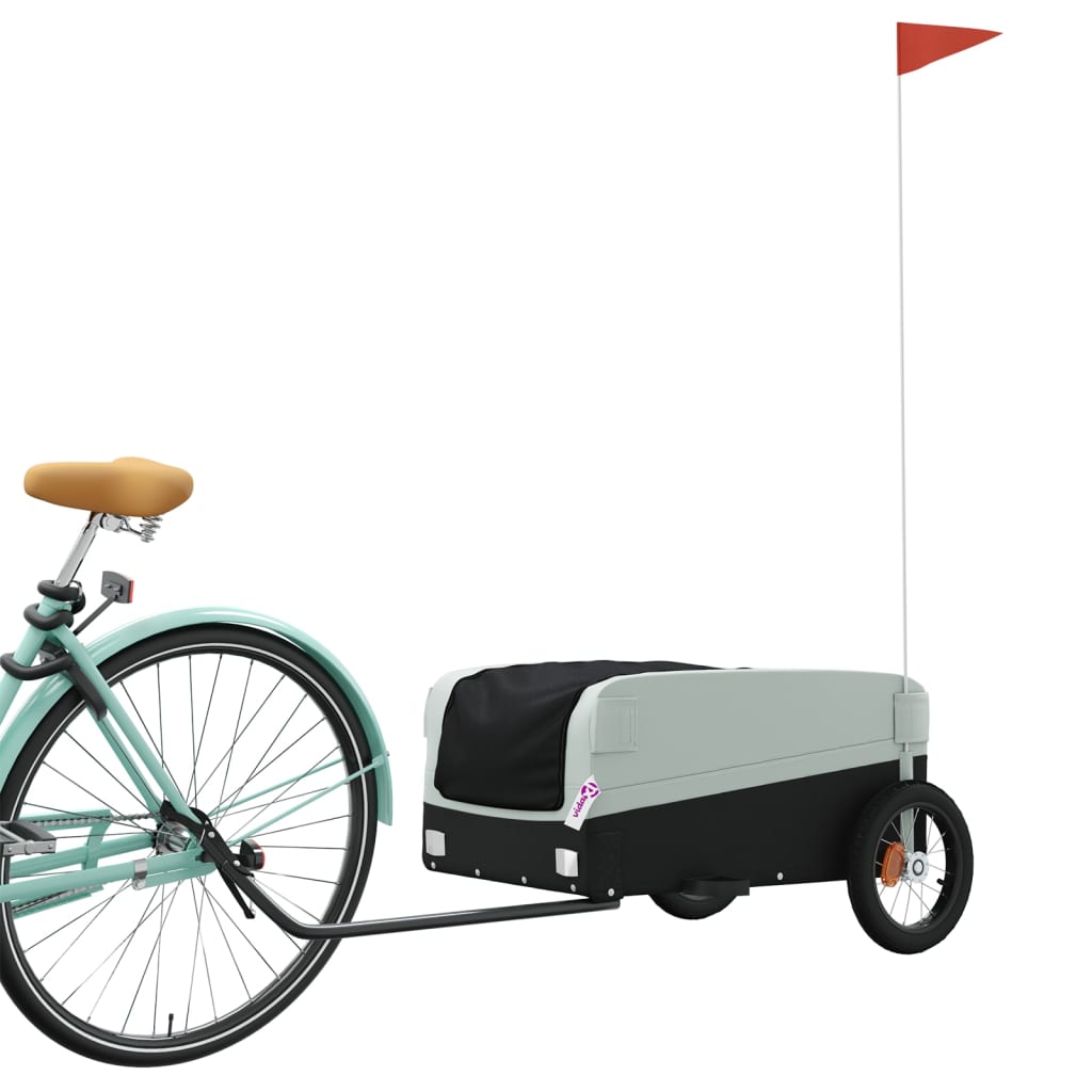 vidaXL Remolque para Bicicleta de Carga Carrito para Bici Hierro 30 kg Color Azul,  Rojo,  Verde y mas