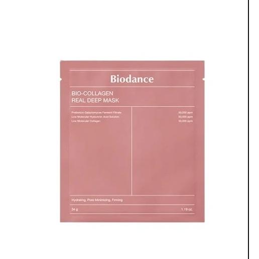 Mascarilla facial Biodance Collagen Real Deep Mask, Pack de 4 Mascarillas Faciales | Hidratación Profunda y Reafirmante con Colágeno Skin care coreano Mascarilla de colágeno renegadora ,Antiedad NOVEDAD