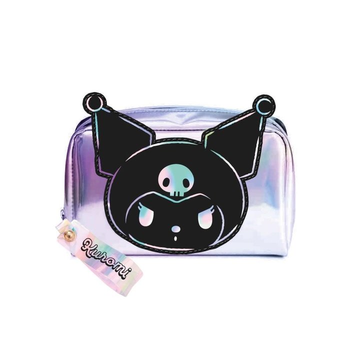 CERDA NECESER ASEO VIAJE HELLO KITTY KUROMI IRIDISCENTE NECESER 8x18x11 Cms.