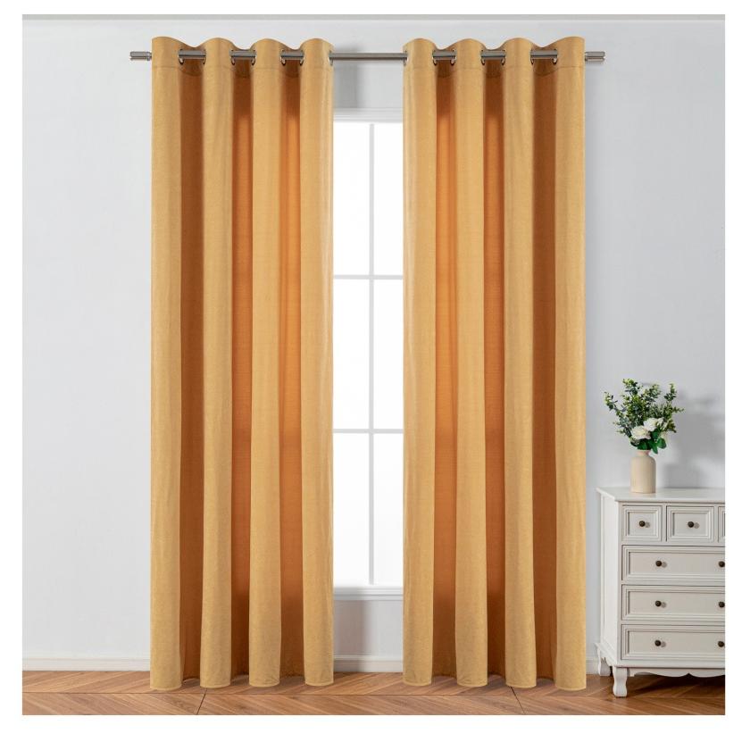PLUSHOME Cortina Terciopelo Cocina Salon Dormitorio para Ventana con medidad 140 * 260  para hogar Cocina Decoracion.