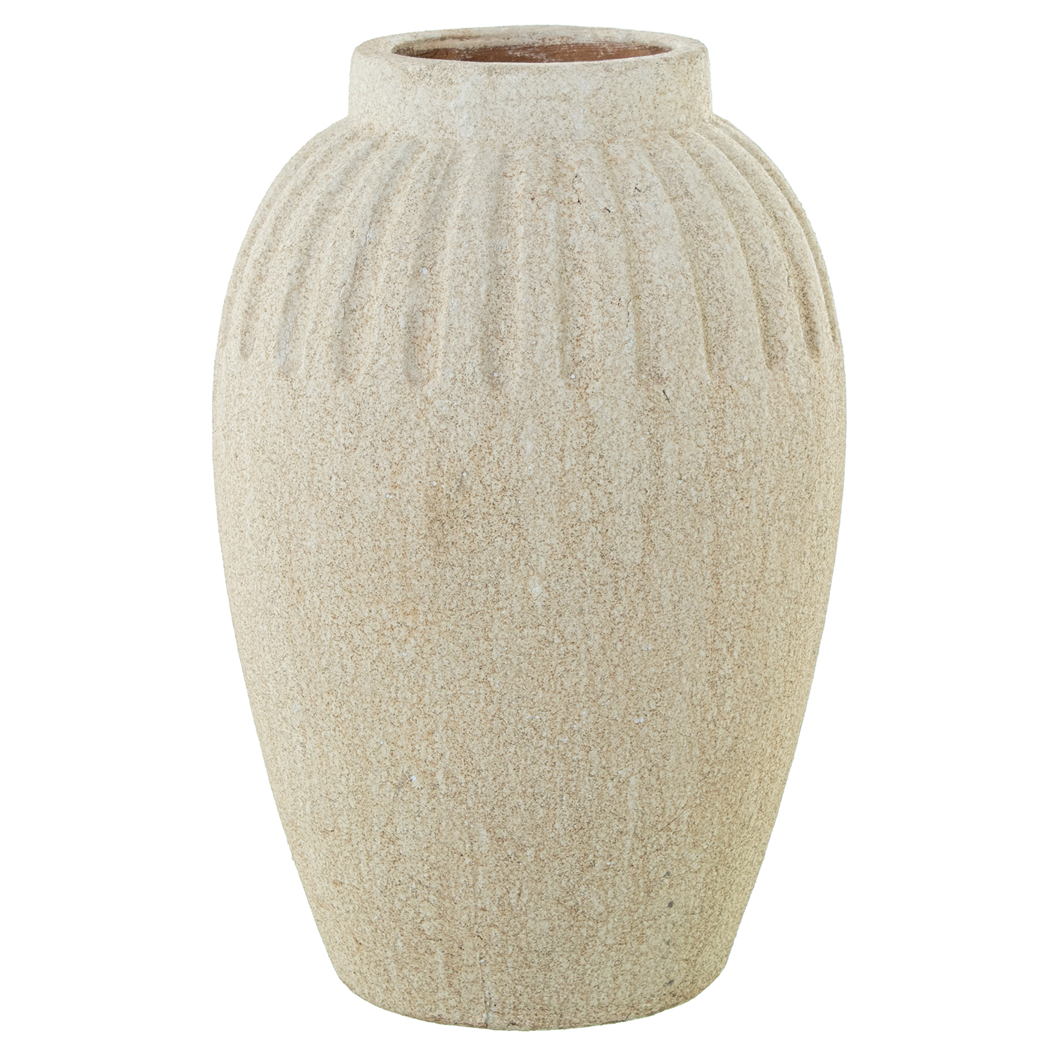 Jarron ceramica blanca 24x36cm